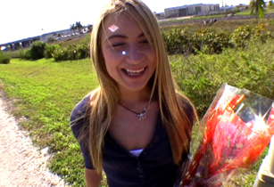 The Horny Florist face shoot
